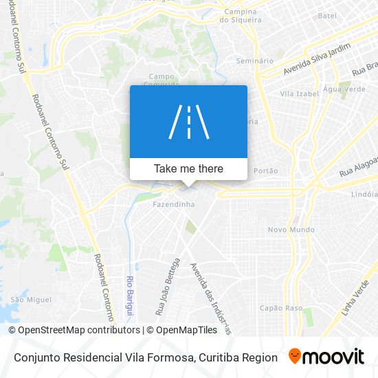 Mapa Conjunto Residencial Vila Formosa