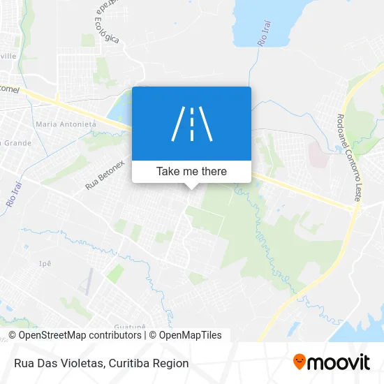 Rua Das Violetas map