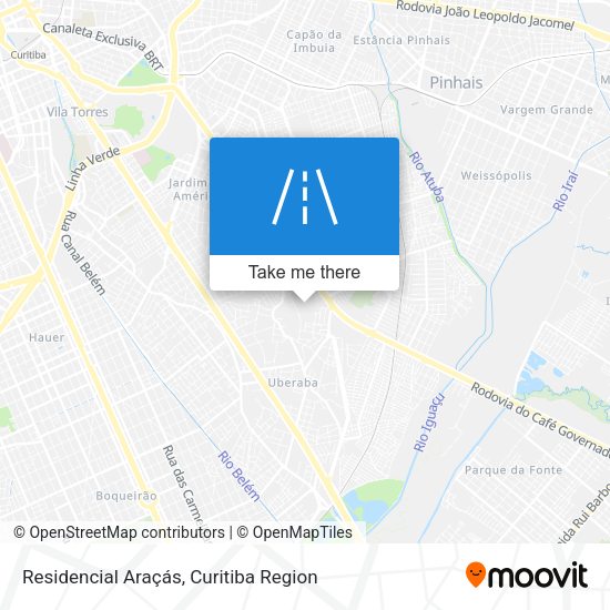 Residencial Araçás map