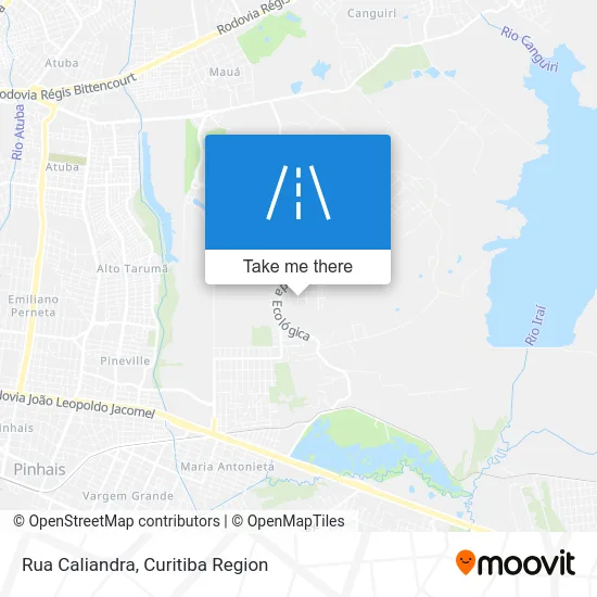 Rua Caliandra map