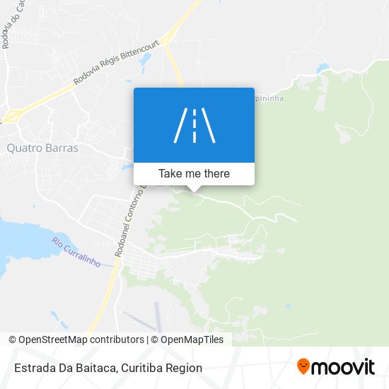 Mapa Estrada Da Baitaca