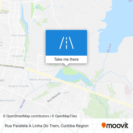 Rua Paralela A Linha Do Trem map