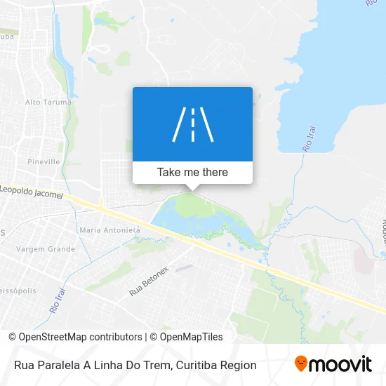 Rua Paralela A Linha Do Trem map