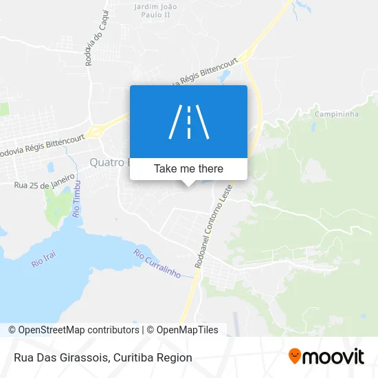 Rua Das Girassois map