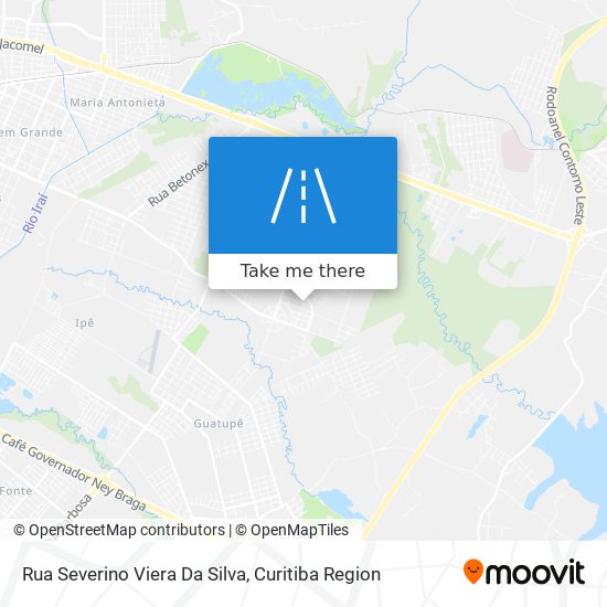 Mapa Rua Severino Viera Da Silva