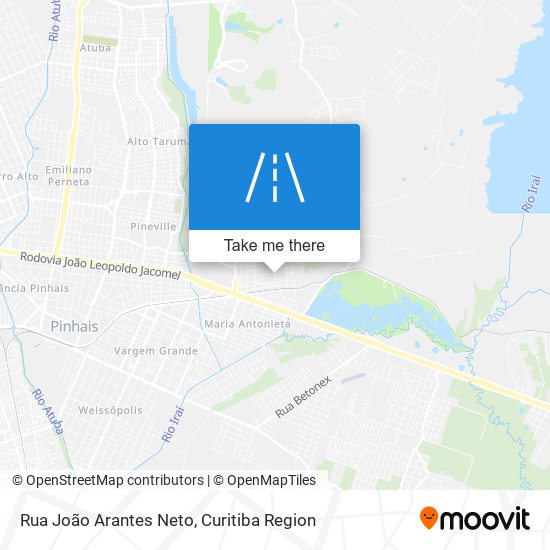 Rua João Arantes Neto map