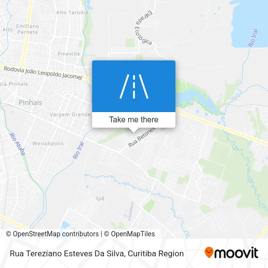 Rua Tereziano Esteves Da Silva map