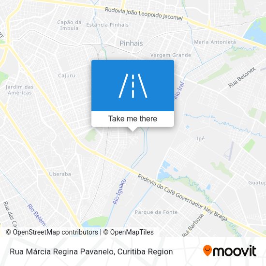 Rua Márcia Regina Pavanelo map