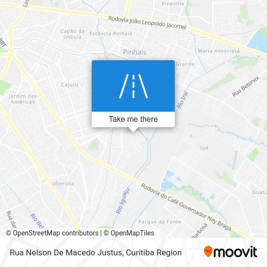 Rua Nelson De Macedo Justus map