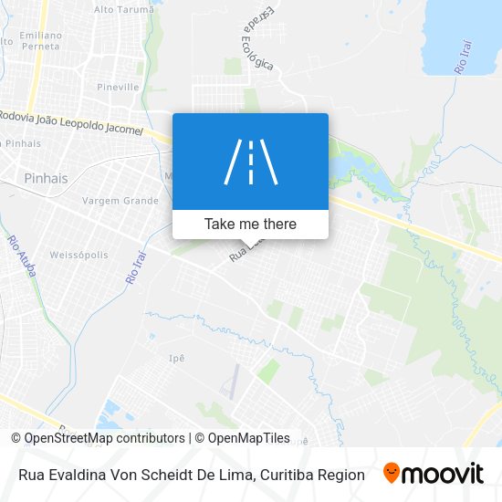 Rua Evaldina Von Scheidt De Lima map