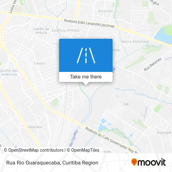 Rua Rio Guaraquecaba map