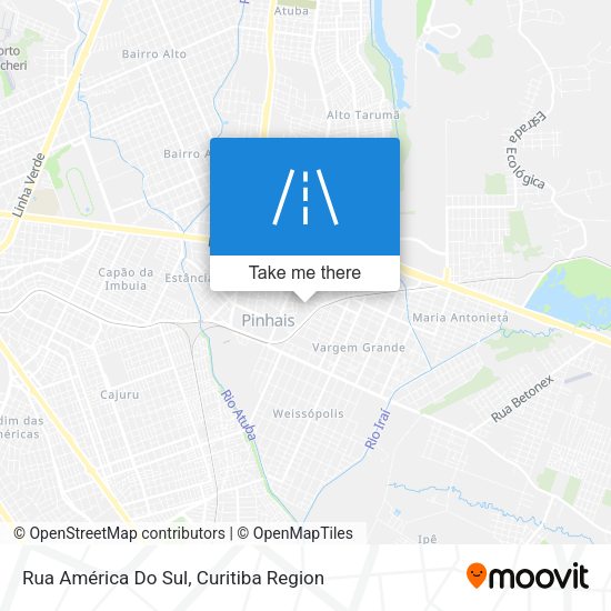 Rua América Do Sul map
