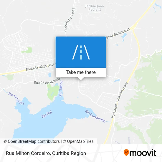 Rua Milton Cordeiro map