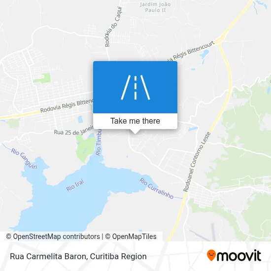 Rua Carmelita Baron map