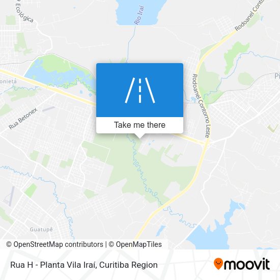 Rua H - Planta Vila Iraí map