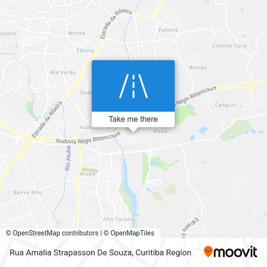 Rua Amalia Strapasson De Souza map