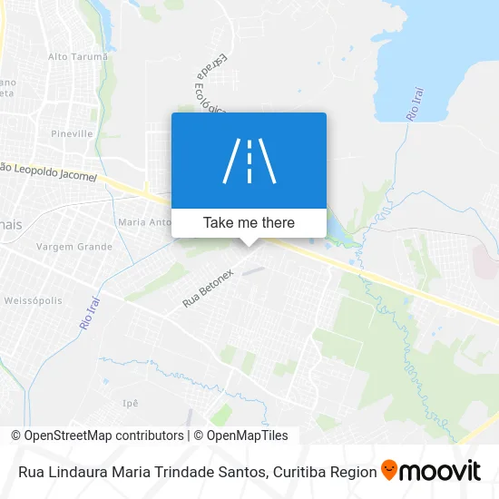 Rua Lindaura Maria Trindade Santos map