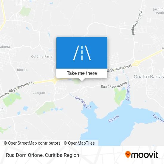 Rua Dom Orione map