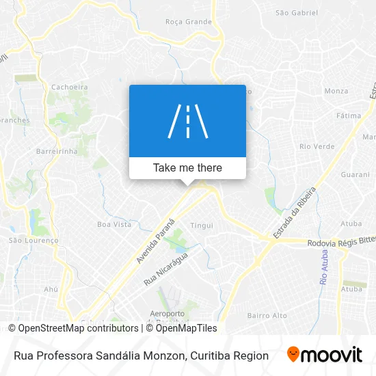 Rua Professora Sandália Monzon map