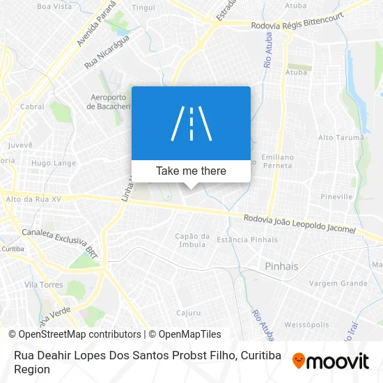 Rua Deahir Lopes Dos Santos Probst Filho map