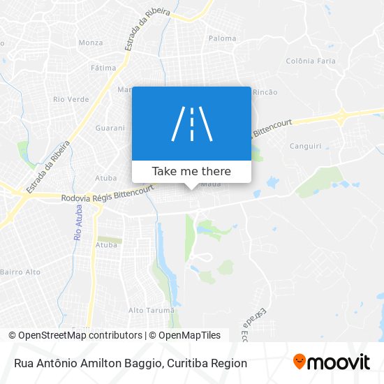 Mapa Rua Antônio Amilton Baggio