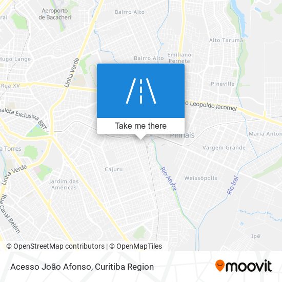 Acesso João Afonso map