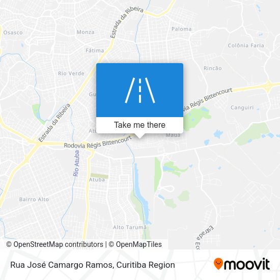 Rua José Camargo Ramos map