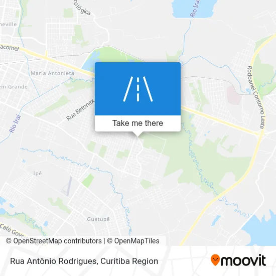 Rua Antônio Rodrigues map