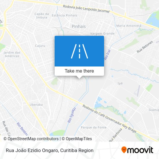 Rua João Ezidio Ongaro map