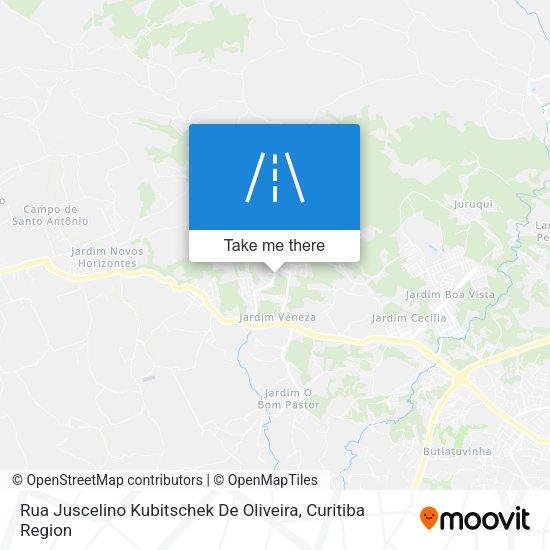 Rua Juscelino Kubitschek De Oliveira map