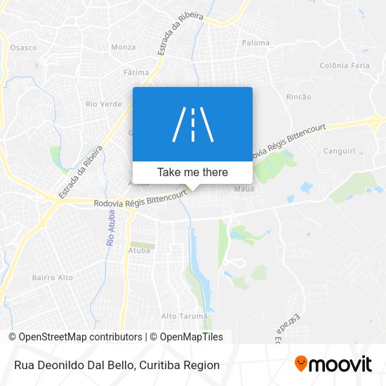 Rua Deonildo Dal Bello map