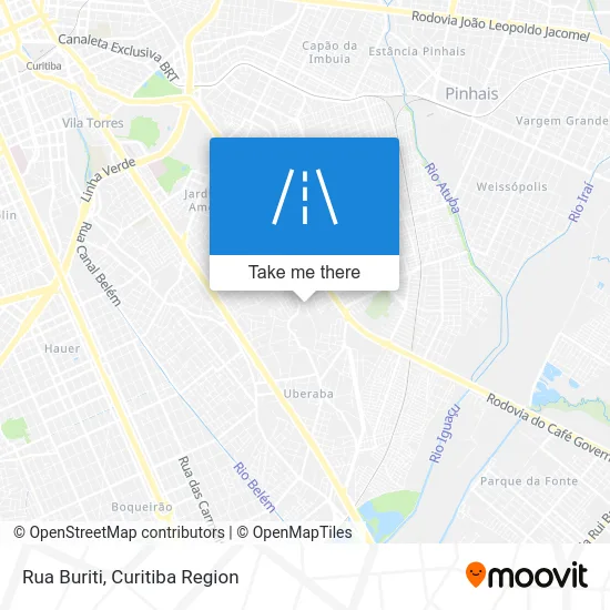 Rua Buriti map