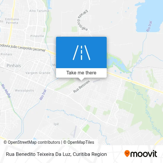 Rua Benedito Teixeira Da Luz map
