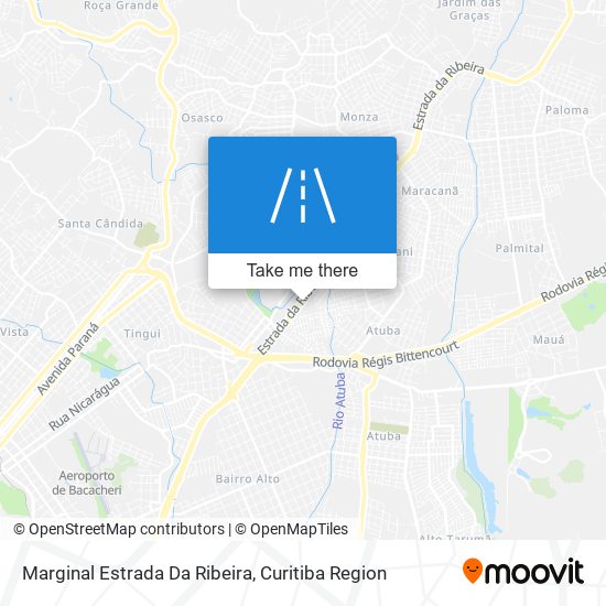 Marginal Estrada Da Ribeira map