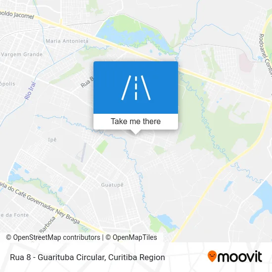 Rua 8 - Guarituba Circular map
