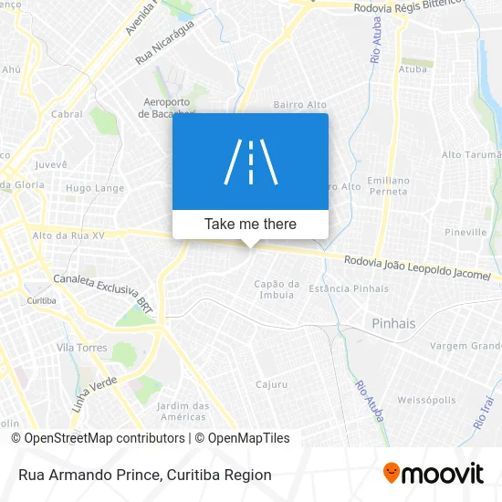 Rua Armando Prince map