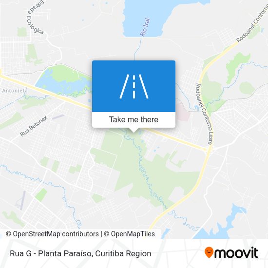Rua G - Planta Paraíso map