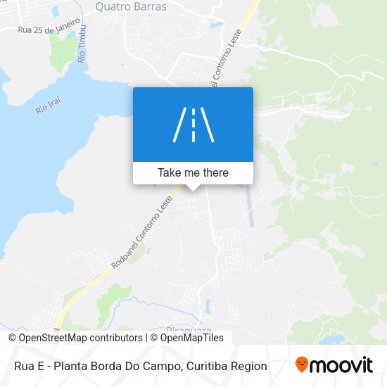 Rua E - Planta Borda Do Campo map