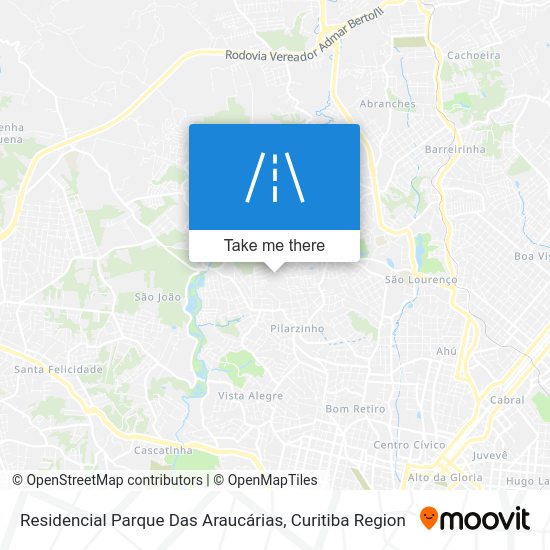 Mapa Residencial Parque Das Araucárias