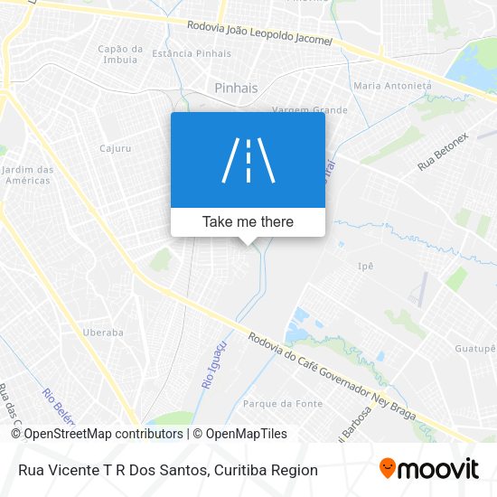 Rua Vicente T R Dos Santos map