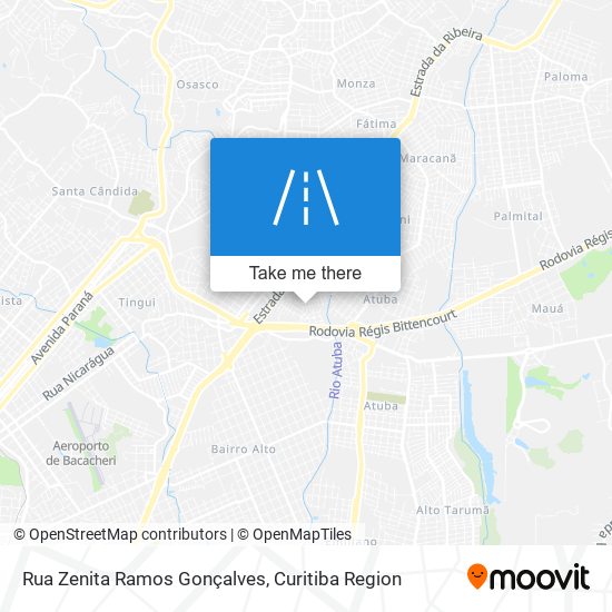 Mapa Rua Zenita Ramos Gonçalves
