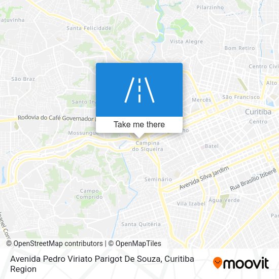 Mapa Avenida Pedro Viriato Parigot De Souza