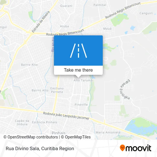 Rua Divino Sala map