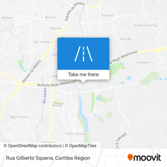 Rua Gilberto Squena map