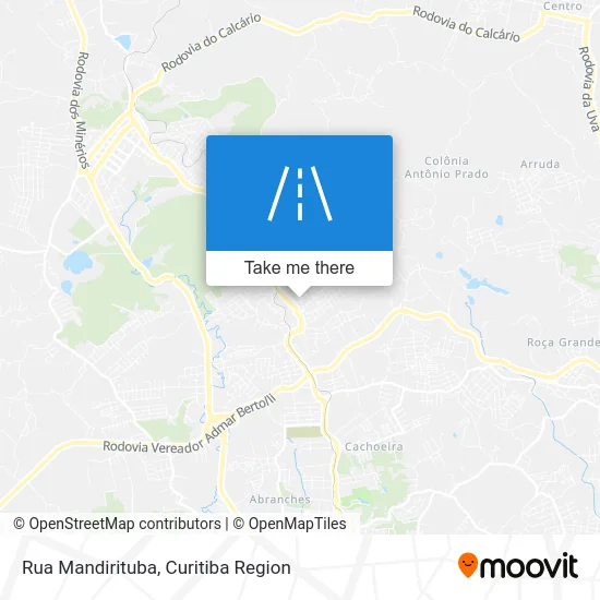 Rua Mandirituba map