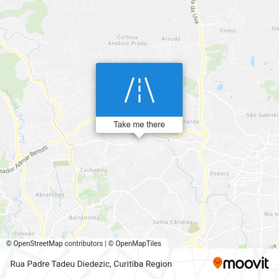 Rua Padre Tadeu Diedezic map