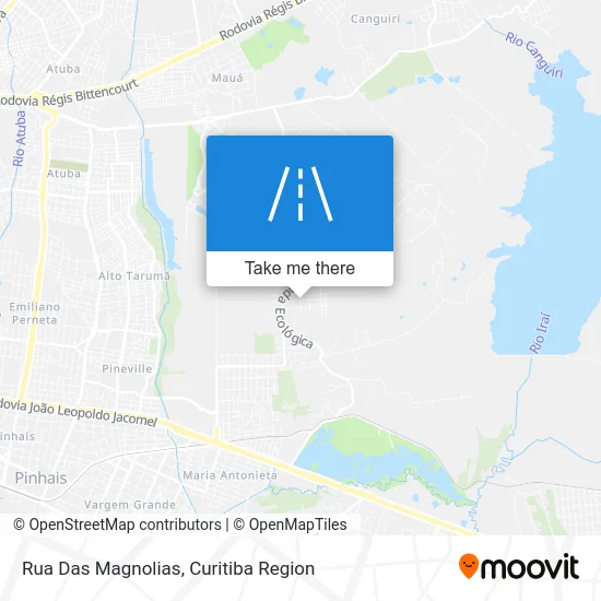 Rua Das Magnolias map