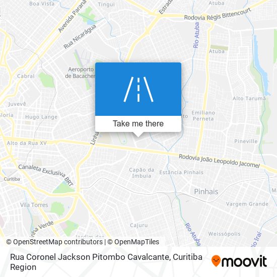 Rua Coronel Jackson Pitombo Cavalcante map