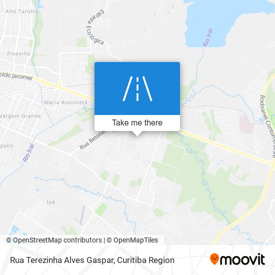 Rua Terezinha Alves Gaspar map