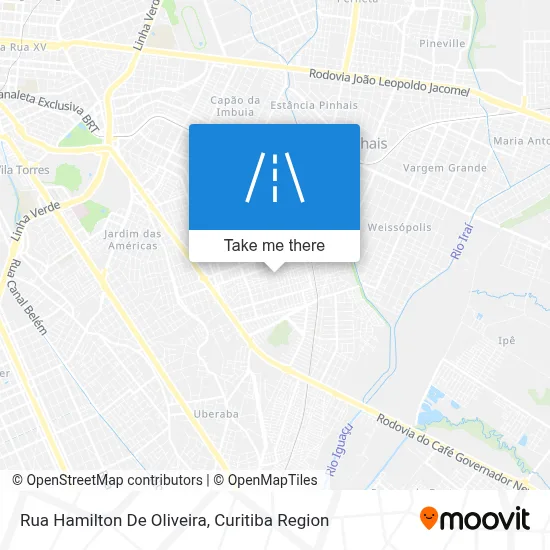 Rua Hamilton De Oliveira map